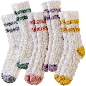 Women's Fuzzy Socks Soft Cozy Fluffy Slipper Winter Thick Warm Plush Sleeping
